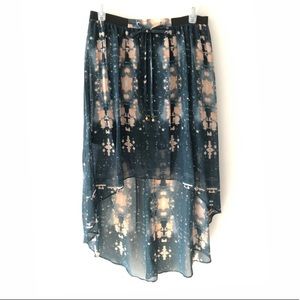 PRINCESS VERA WANG Turquoise High Low Skirt